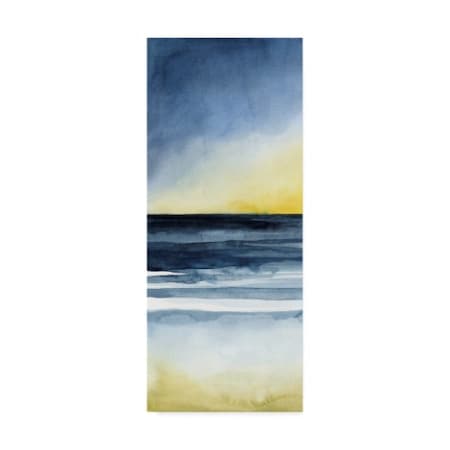 Grace Popp 'Layered Sunset Triptych I' Canvas Art,20x47